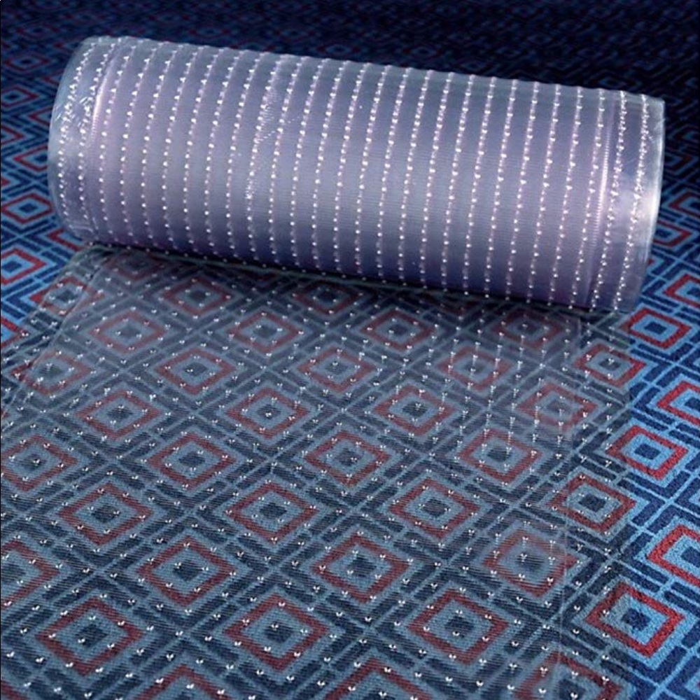 Clear Plastic Runner Carpet Protector  Multi-Grip